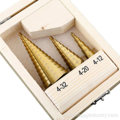 Stap Cone Drill Titanium Bit Set